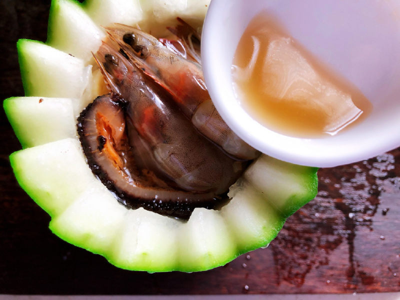 Steps for Making Mini Seafood Winter Melon Soup