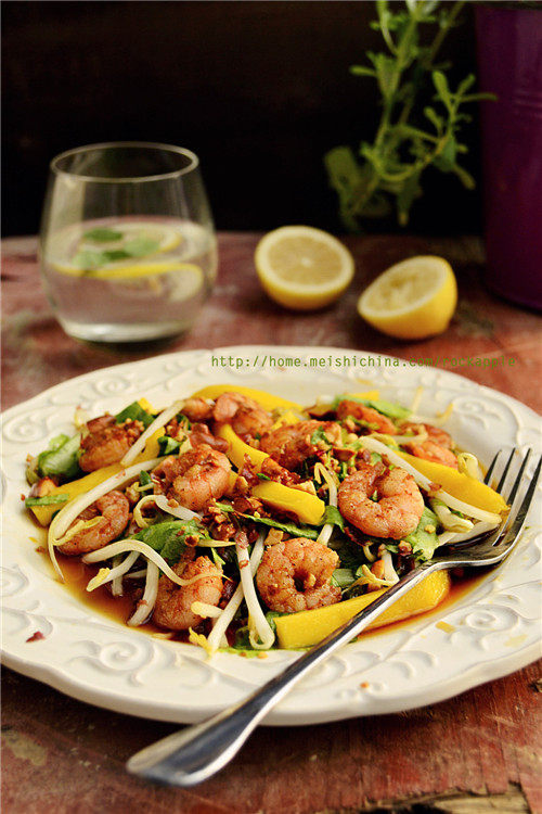 Refreshing and Appetizing. Thai Mango Shrimp Salad Ready in Less Than a Minute