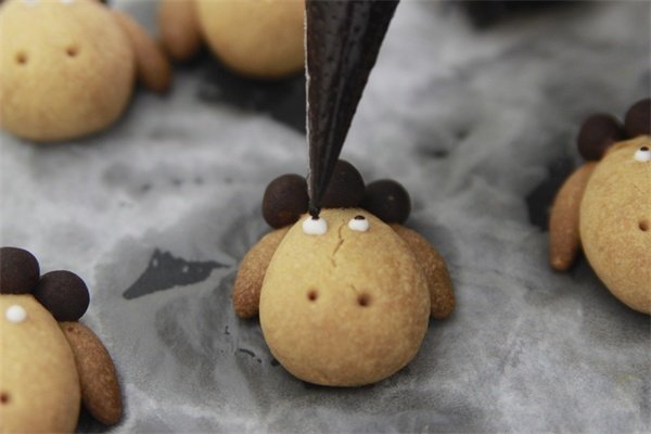 【Tomato Recipe】Sheep Cookies - Cute Sheep Cookies Making Steps