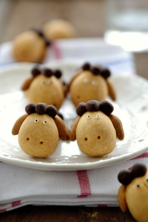 【Tomato Recipe】Sheep Cookies - Cute Sheep Cookies