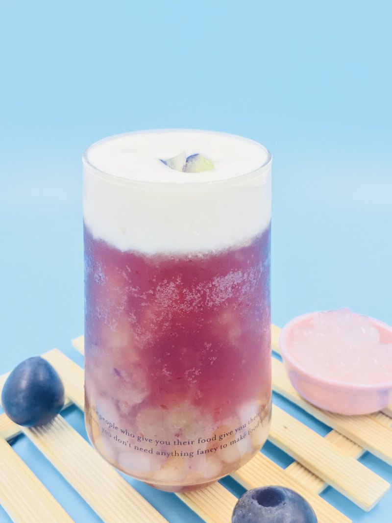 Popular Tea Drink: Grape with Succulent