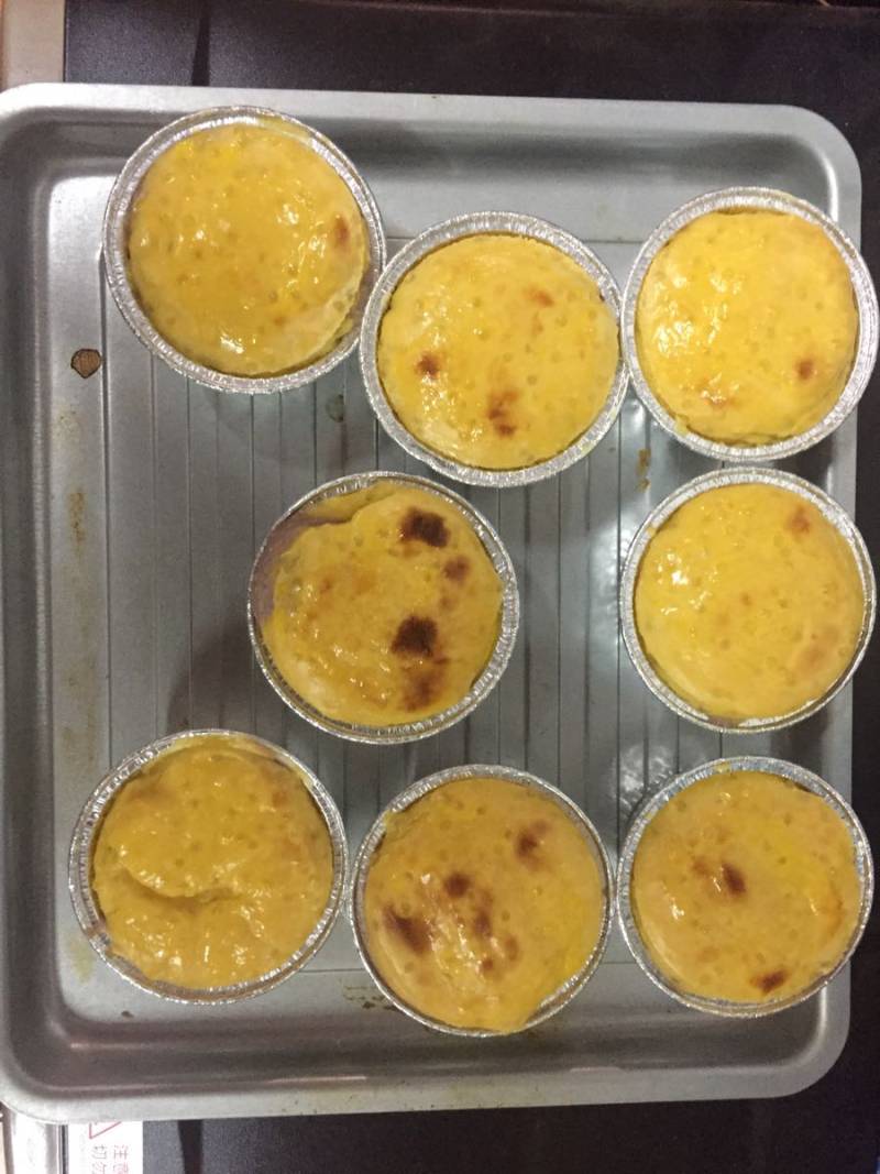 Steps to Make Baked Taro Sago Pudding