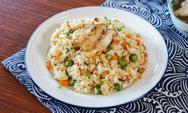 Vegetable and Matsutake Mushroom Fried Rice