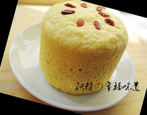 Cornmeal Steamed Cake with Milk Flavor