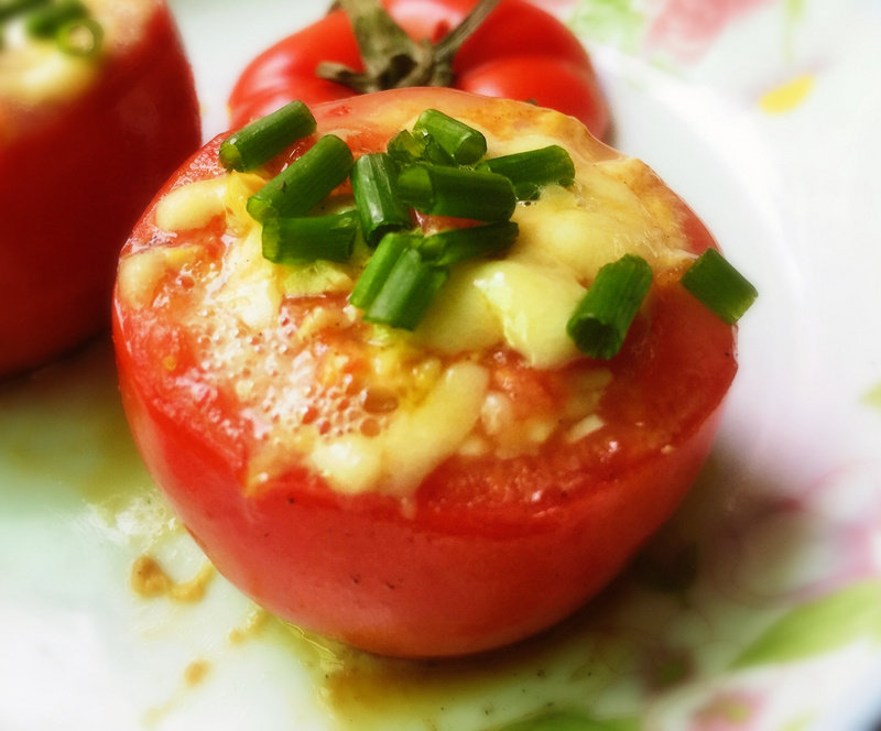 Egg Tofu Baked Tomato