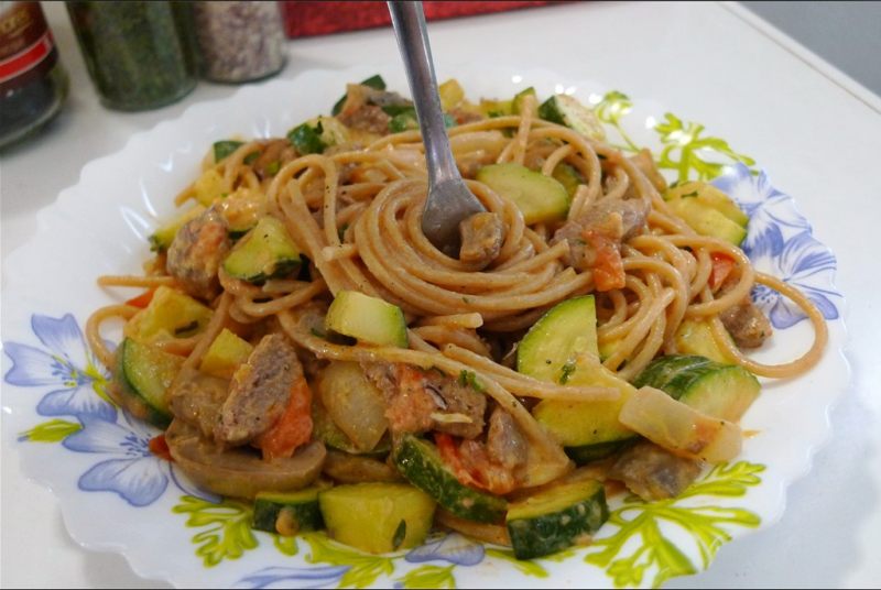 Delicious Italian Dish - Black Pepper Beef Meatball Pasta