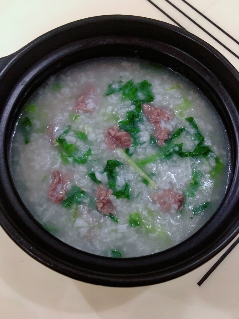 Lettuce Beef Congee