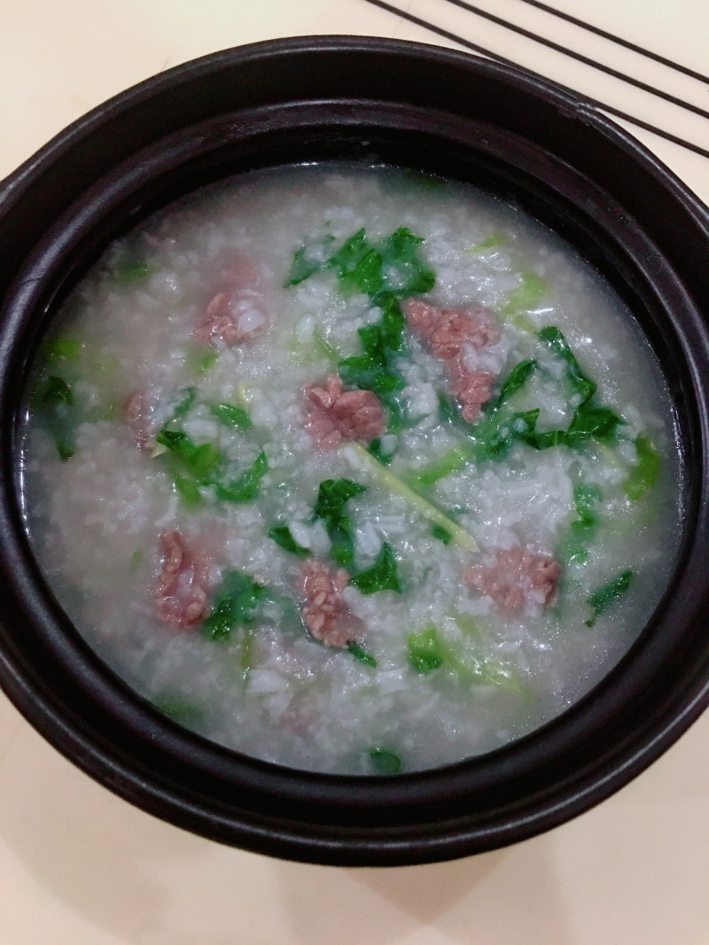 Lettuce Beef Congee