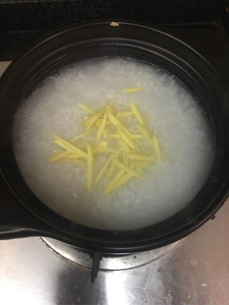 Steps for Making Lettuce Beef Congee