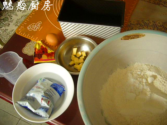 Steps for Making Milk White Toast - Handmade Version