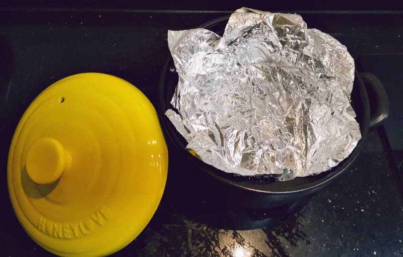 Clay Pot Roasted Sweet Potatoes Step by Step