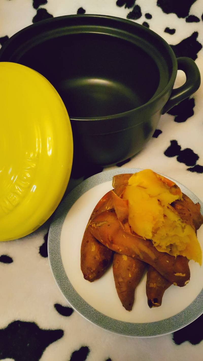 Clay Pot Roasted Sweet Potatoes Step by Step