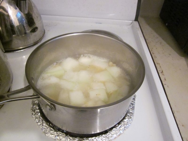 Winter Melon and Dried Shrimp Soup Cooking Steps