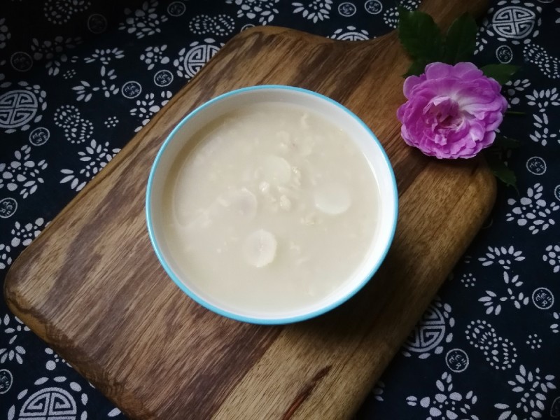 Steps for making Yam Oatmeal Porridge