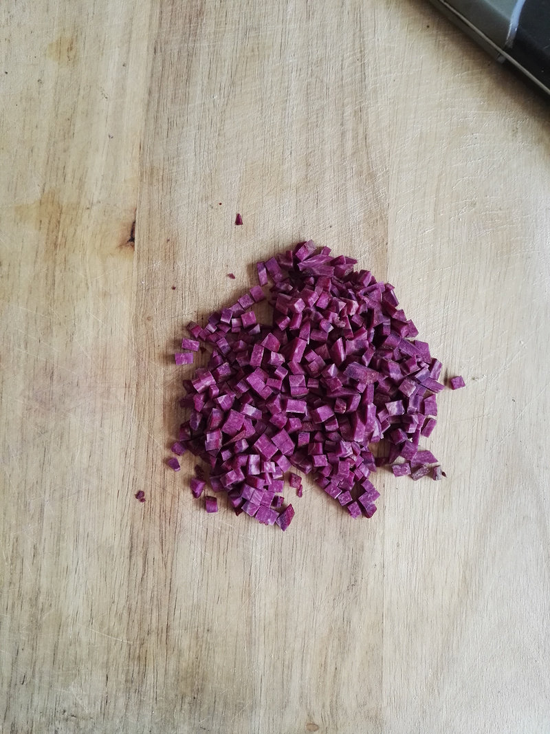 Steps for Making Handmade Purple Sweet Potato Noodles