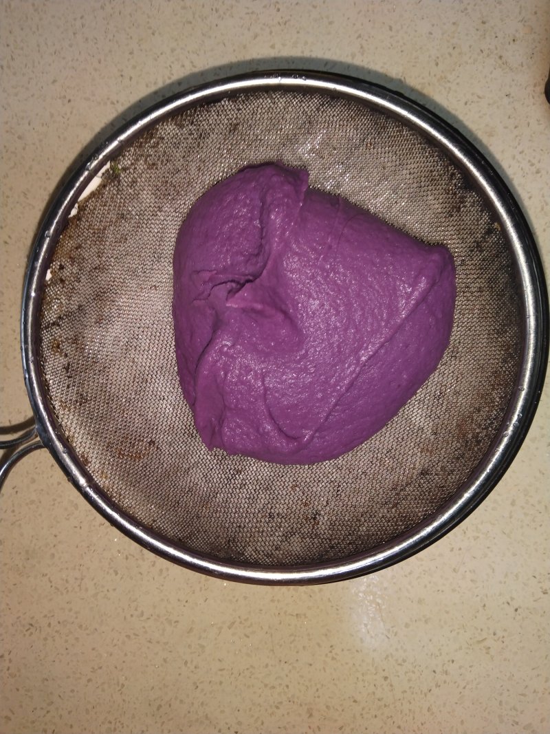 Steps for Making Natural Purple Sweet Potato Mash