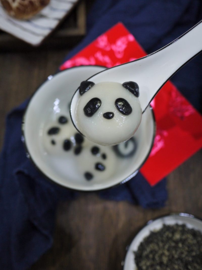 Cartoon Sesame Glutinous Rice Balls and Mushroom Shaped Buns