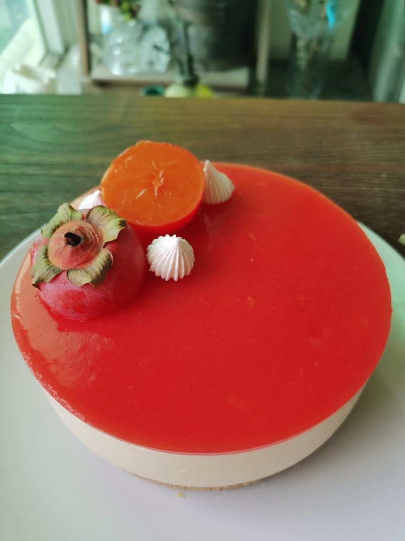 Persimmon Mousse Cake