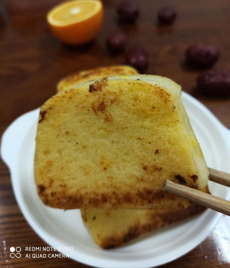 Egg and Butter Steamed Bun Slices