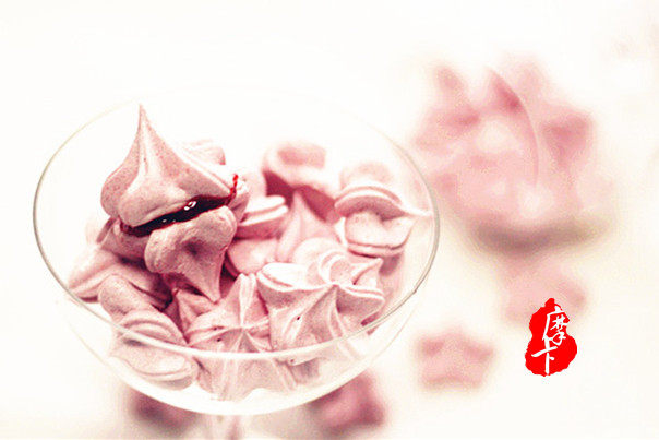 Romantic Vibes.【Cherry Blossom Meringue Cookies】Cooking Steps