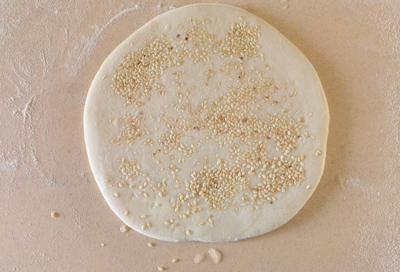 Steps for making Sesame Fermented Flour Sugar Cake