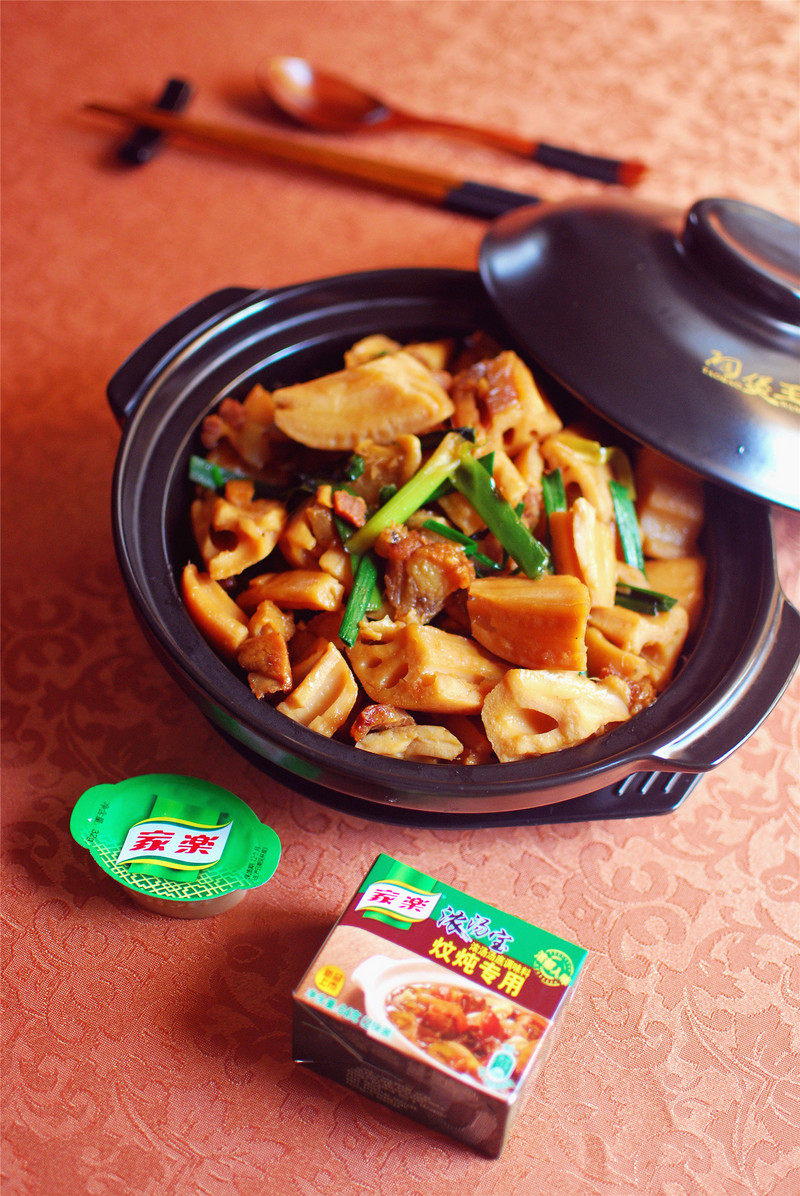 Braised Lotus Root with Pork Belly