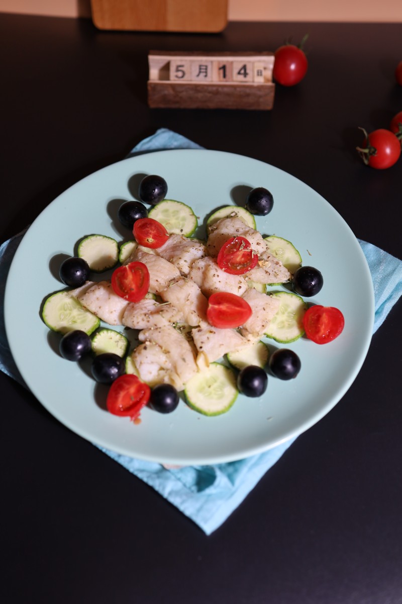 Cucumber and Barramundi Fish Salad