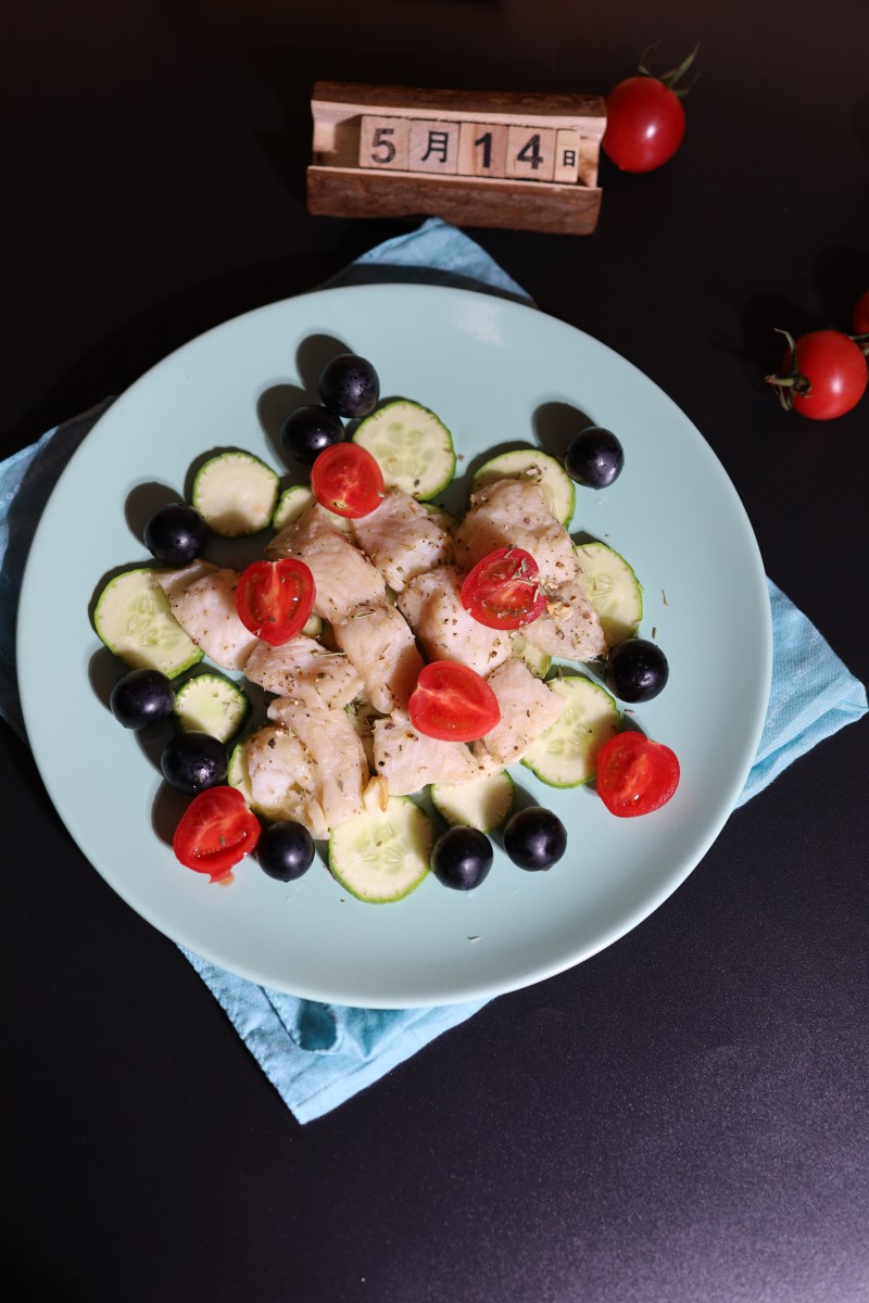 Cucumber and Barramundi Fish Salad