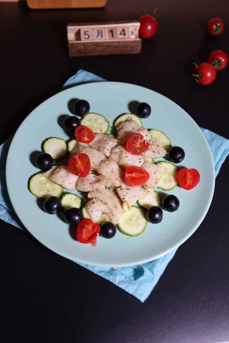 Cucumber and Barramundi Fish Salad