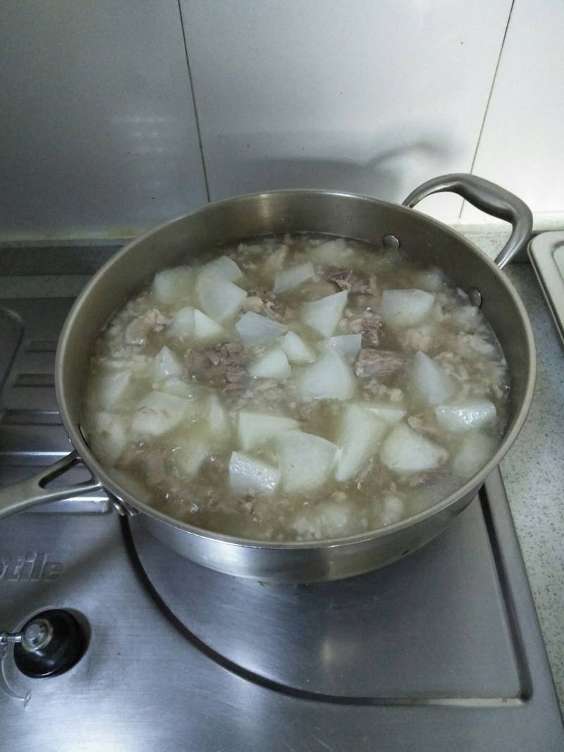 White Radish Stewed Lamb Preparation Steps