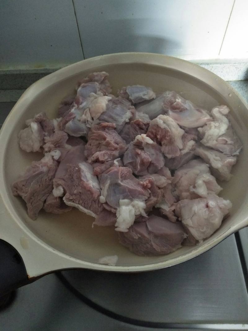 White Radish Stewed Lamb Preparation Steps