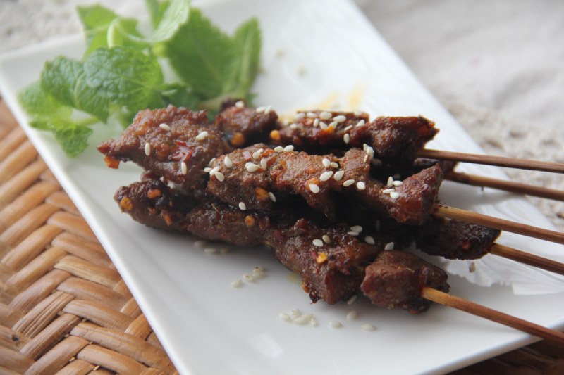 Grilled Lamb Skewers