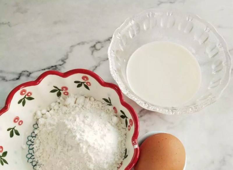 Baby Grid Egg Pancake Making Steps