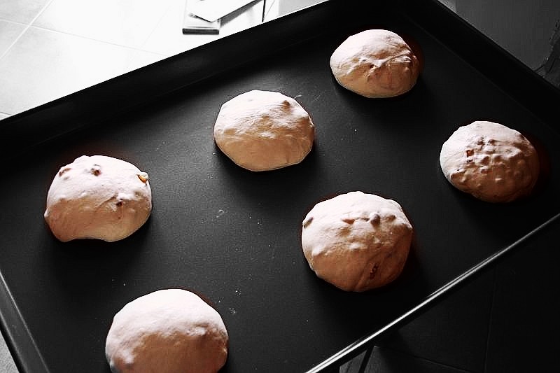 Steps for making Vegan European Walnut Buns