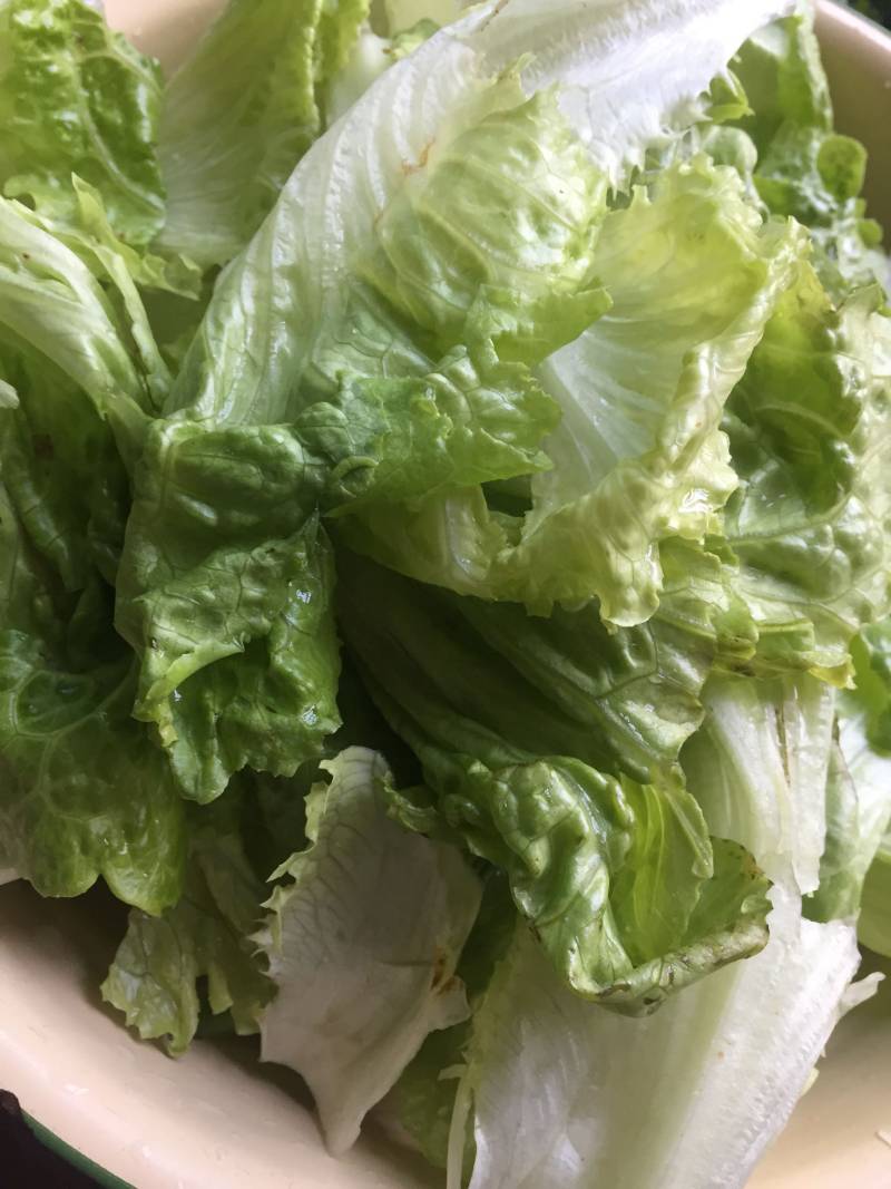 Steps for Making Crispy Lettuce