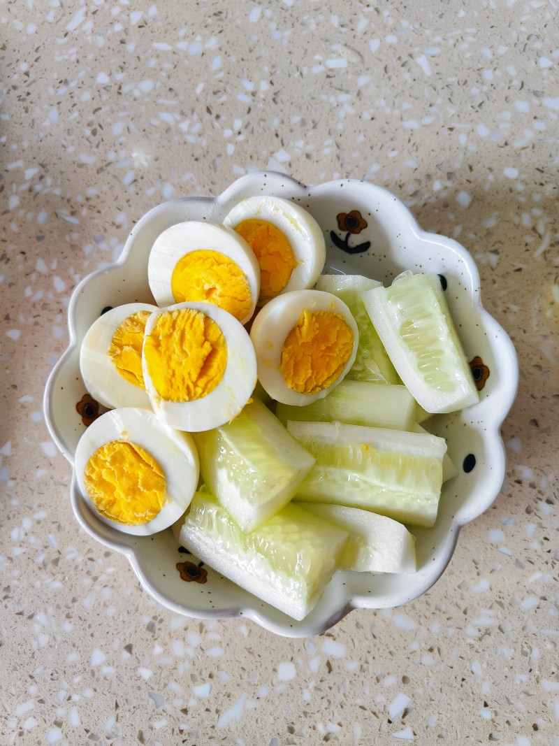 Steps to Make Cucumber and Egg Salad