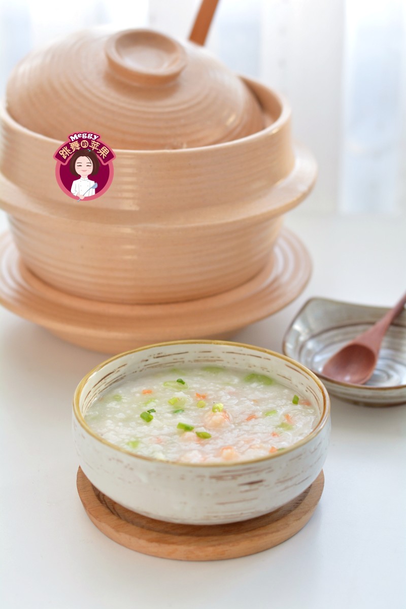 Shrimp and Vegetable Clay Pot Congee