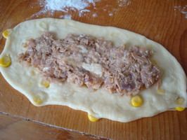 Steps for Making Corn and Tuna Bread with Rich Flavor