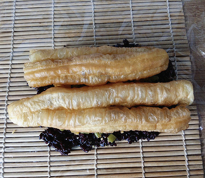 Step-by-step Cooking of Double Glutinous Rice Steamed Rice Bag with Fried Dough Sticks