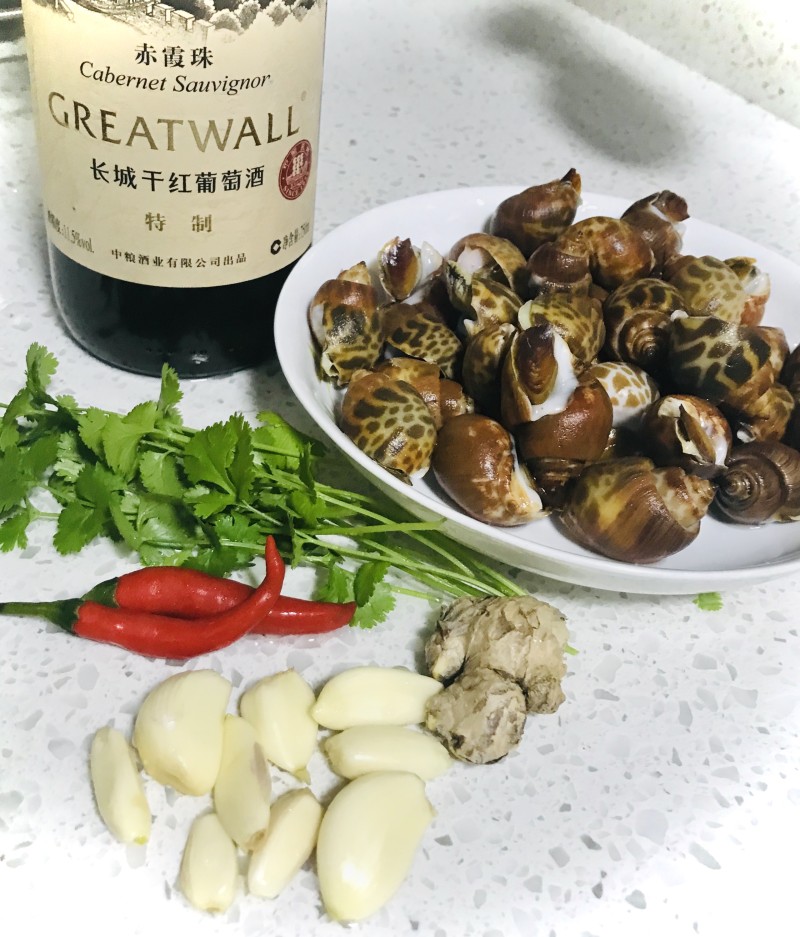 Steps for Cooking Red Wine Cooked Whelk