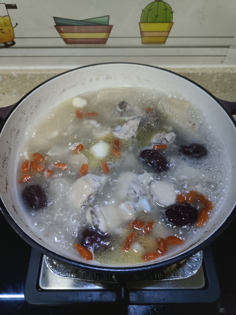 Steps to Make Lotus Seed and Lily Chicken Soup