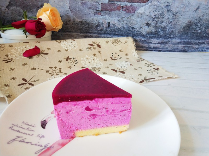 Steps to make Dragon Fruit Mousse Cake