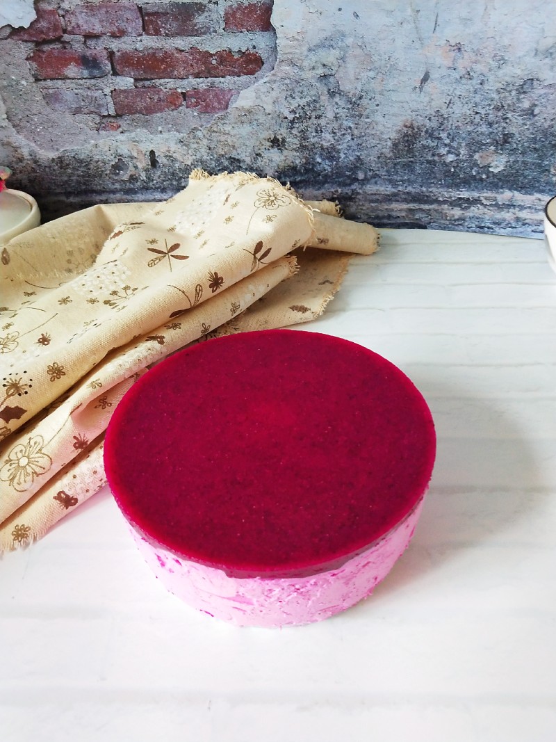 Dragon Fruit Mousse Cake