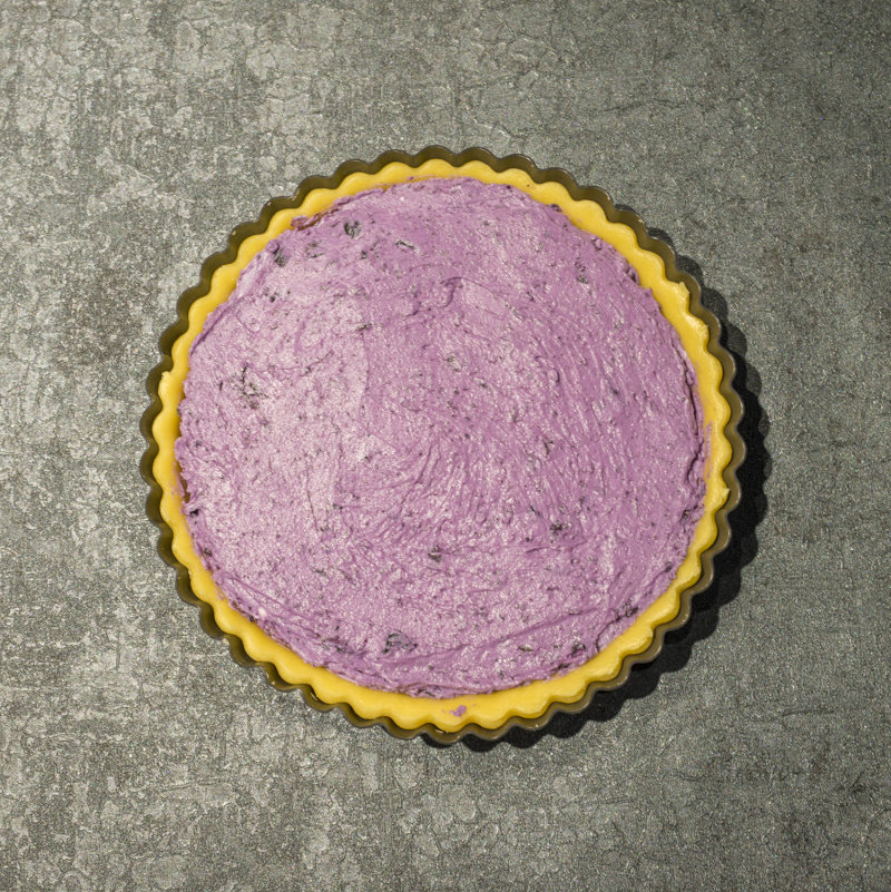 Cheesecake Blueberry Pie Step