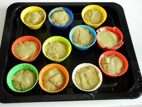 Steps to Make Green Tea Muffin