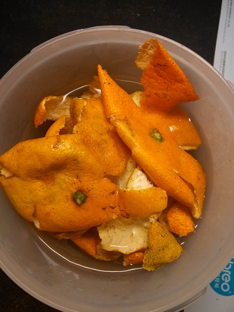 Steps for Making Preserved Orange Peel