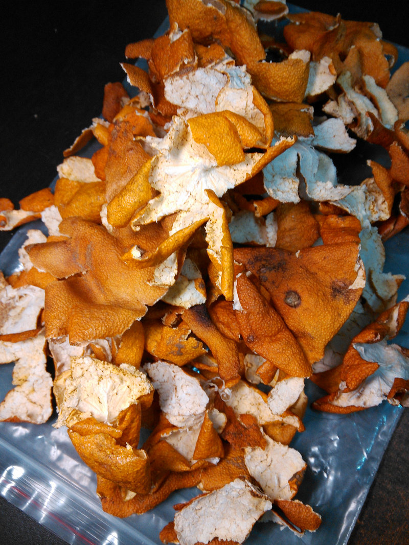 Steps for Making Preserved Orange Peel