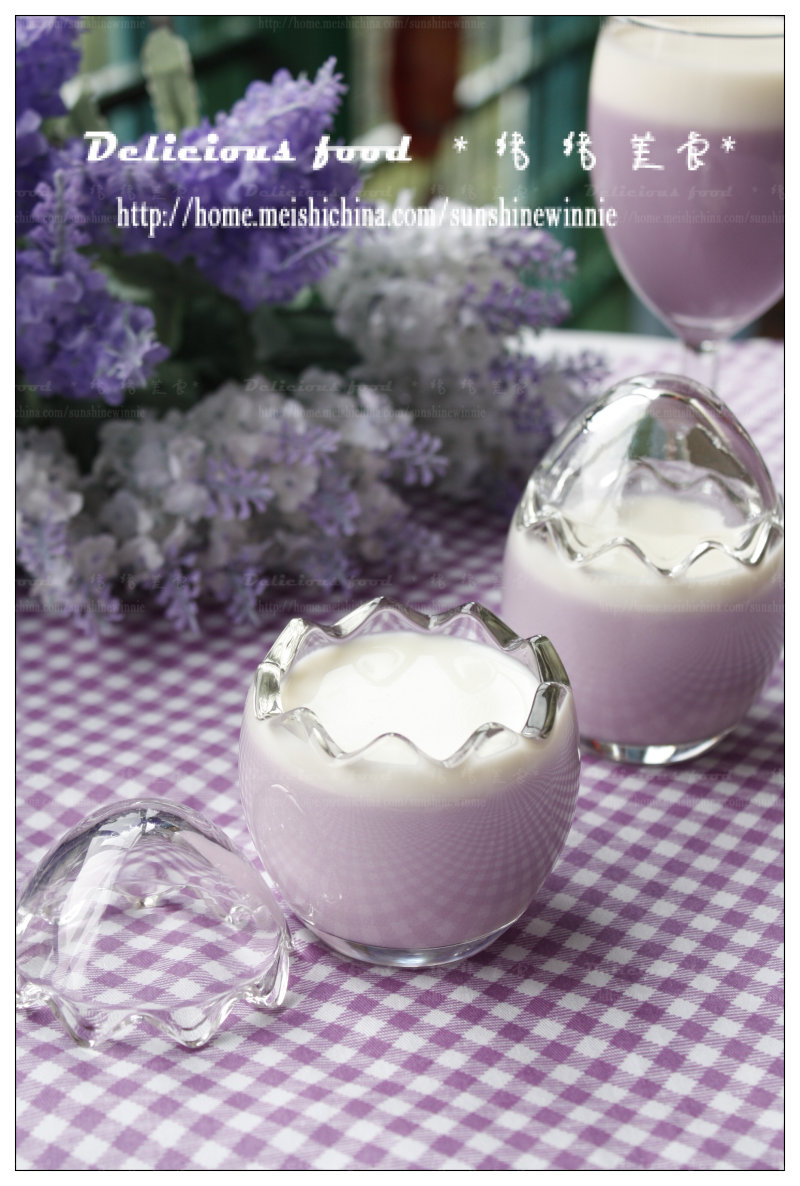 A Delicate Beauty - Coconut Milk Purple Sweet Potato Pudding