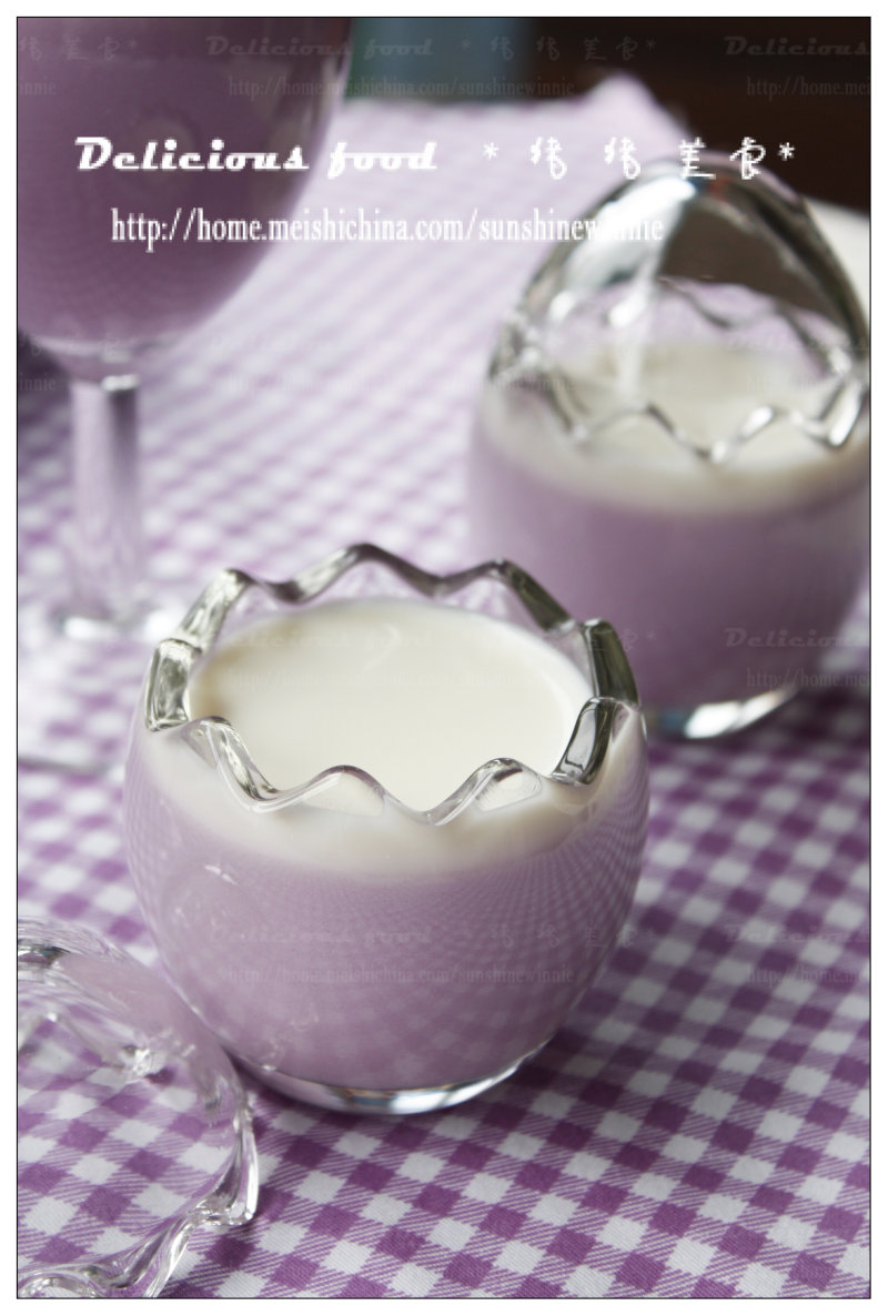 A Delicate Beauty - Coconut Milk Purple Sweet Potato Pudding