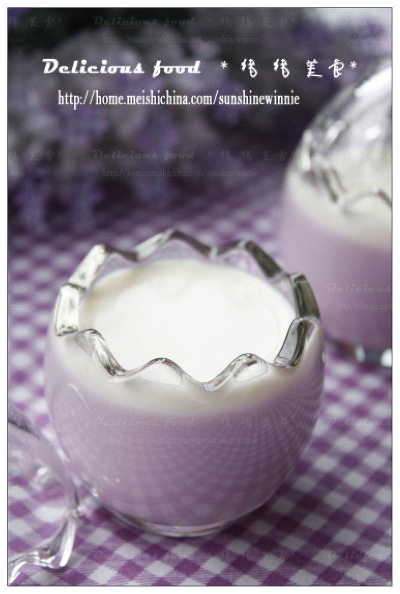 A Delicate Beauty - Coconut Milk Purple Sweet Potato Pudding